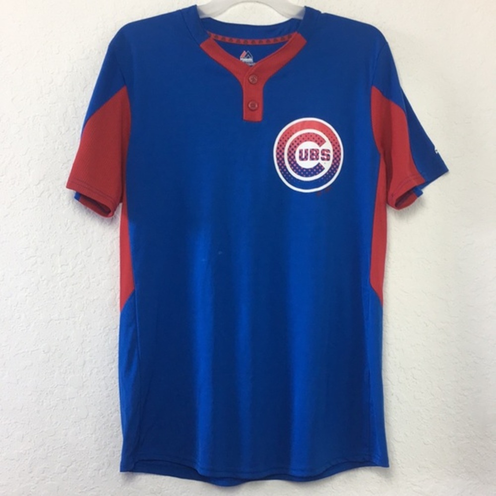 Men MLB Chicago Cubs Coach Jersey size L